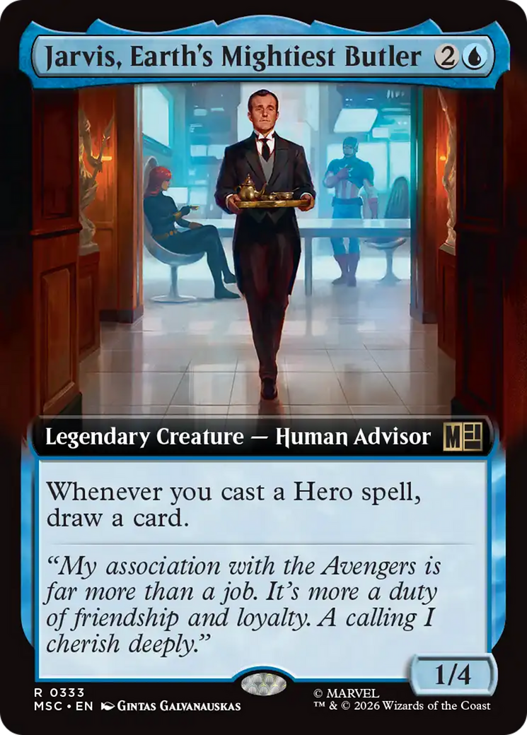 Jarvis, Earth's Mightiest Butler (Extended Art) [Marvel Super Heroes Commander] | Chromatic Games