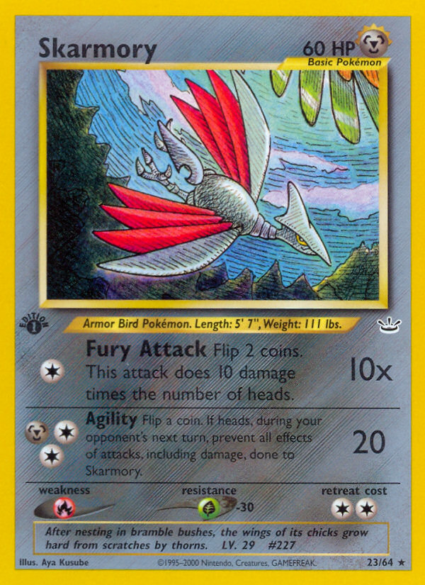 Skarmory (23/64) [Neo Revelation 1st Edition] | Chromatic Games