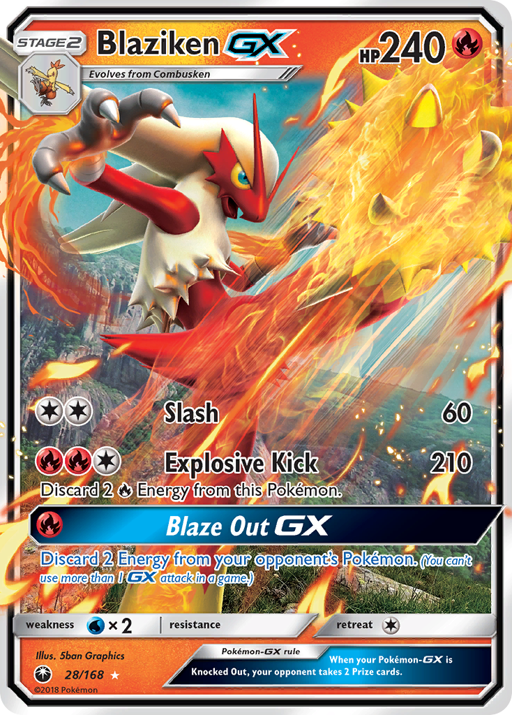 Blaziken GX (28/168) [Sun & Moon: Celestial Storm] | Chromatic Games