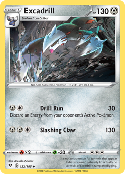 Excadrill (122/185) [Sword & Shield: Vivid Voltage] | Chromatic Games