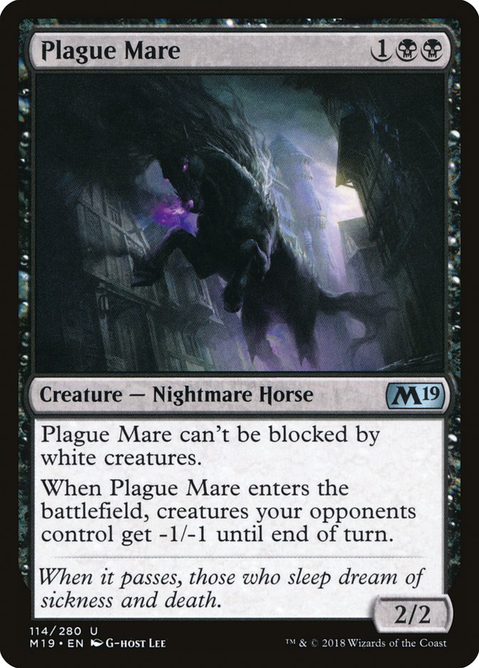 Plague Mare 114/280 (Core Set 2019)  | Chromatic Games