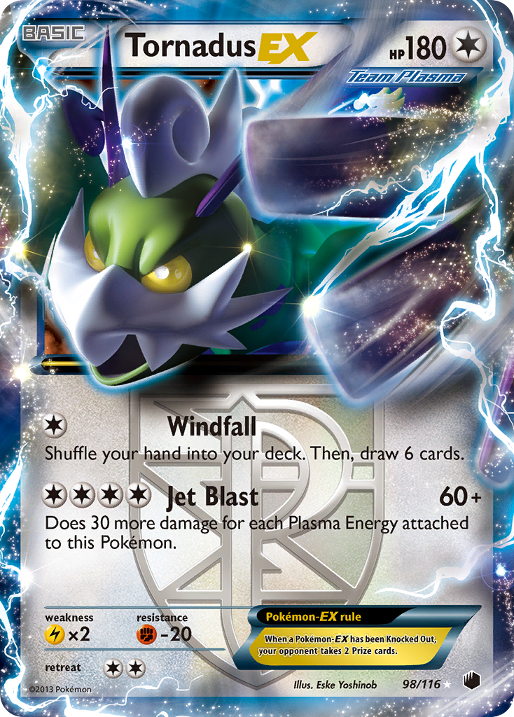 Tornadus EX (98/116) [Black & White: Plasma Freeze] | Chromatic Games