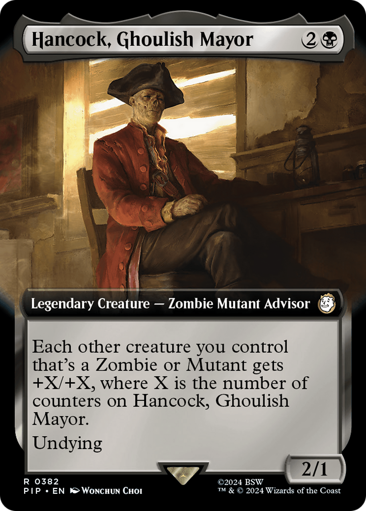 Hancock, Ghoulish Mayor (Extended Art) [Fallout] | Chromatic Games