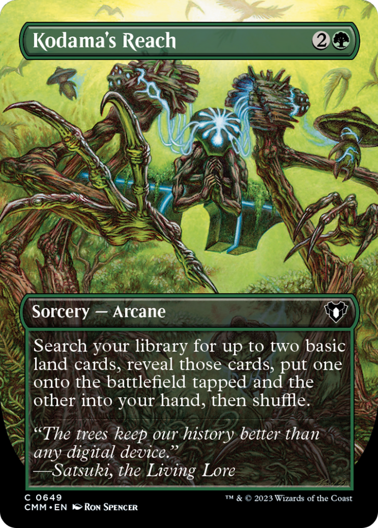 Kodama's Reach (Borderless Alternate Art) [Commander Masters] | Chromatic Games