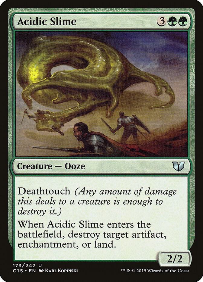 Acidic Slime 173/342 (Commander 2015)  | Chromatic Games