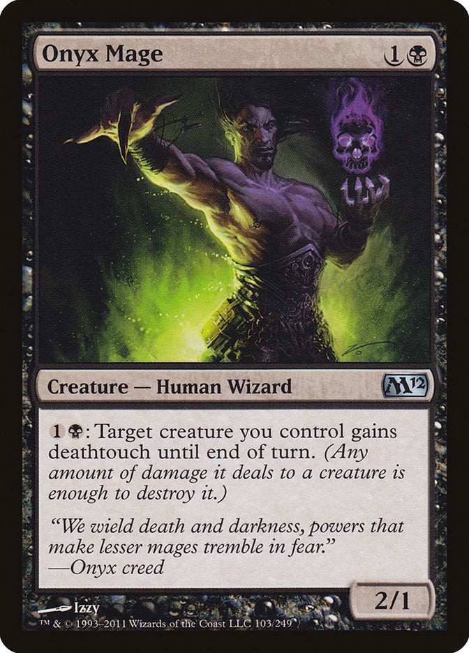 Onyx Mage 103/249 (Magic 2012 (M12))  | Chromatic Games
