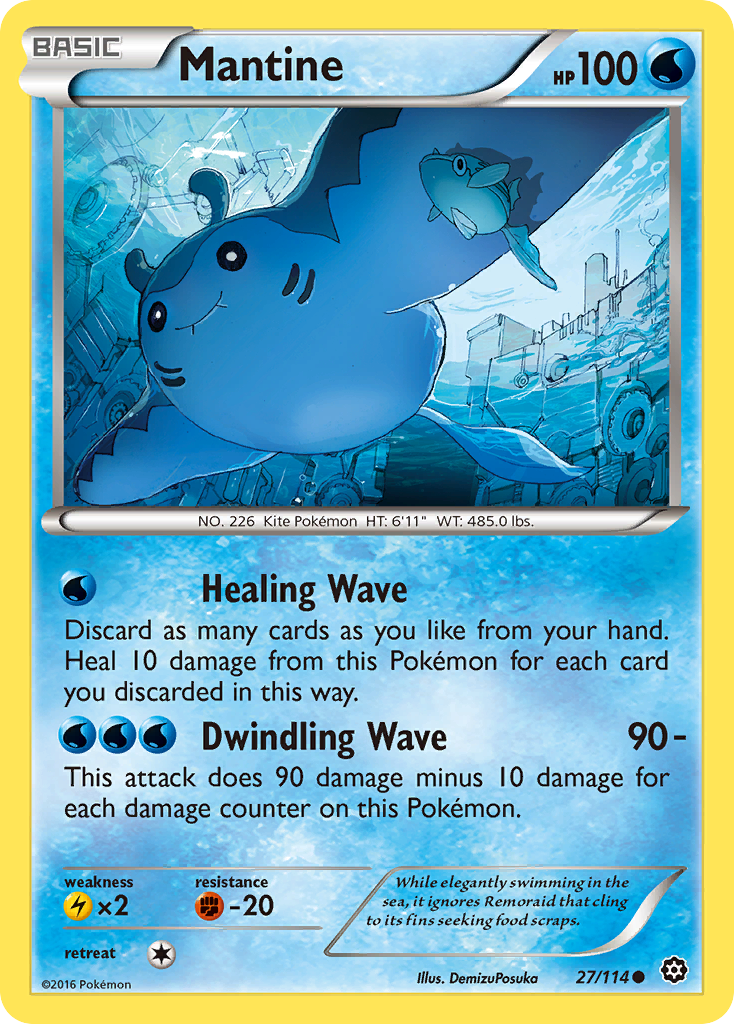 Mantine (27/114) [XY: Steam Siege] | Chromatic Games