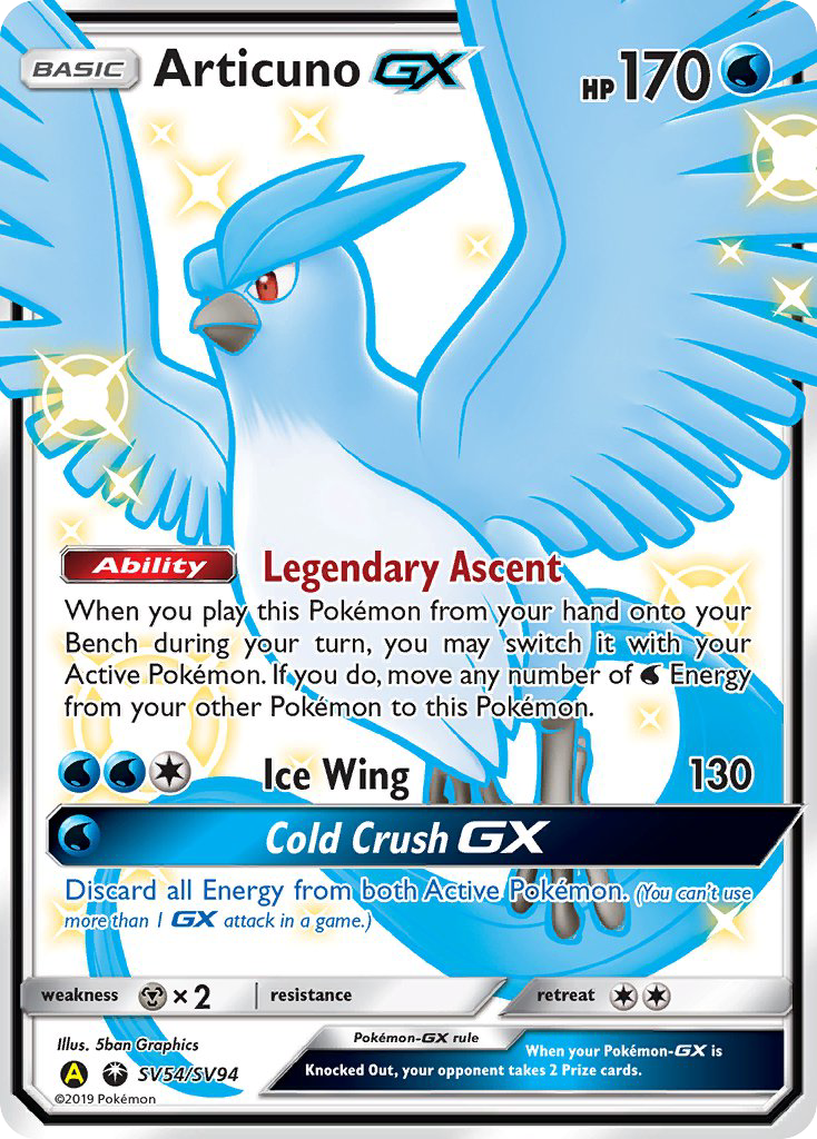 Articuno GX (SV54/SV94) [Sun & Moon: Hidden Fates - Shiny Vault] | Chromatic Games