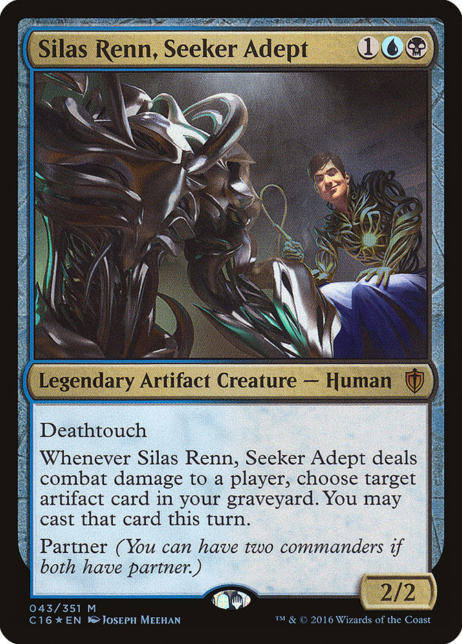 Silas Renn, Seeker Adept 43/351 (Commander 2016)  - Foil | Chromatic Games