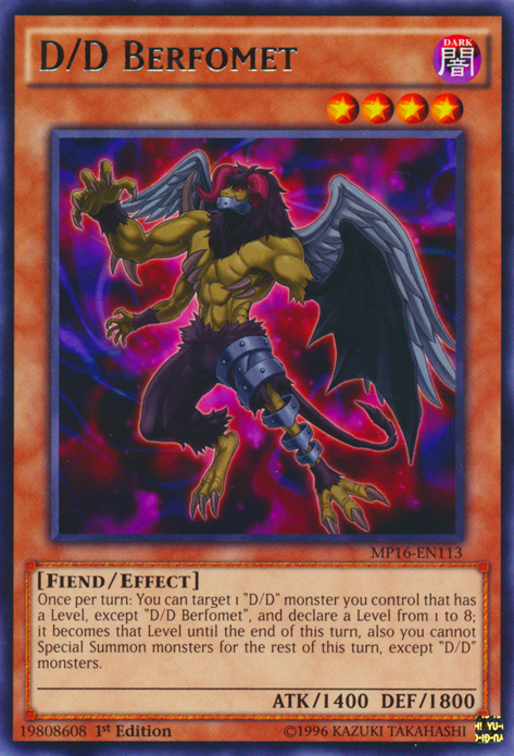 D/D Berfomet [MP16-EN113] Rare | Chromatic Games