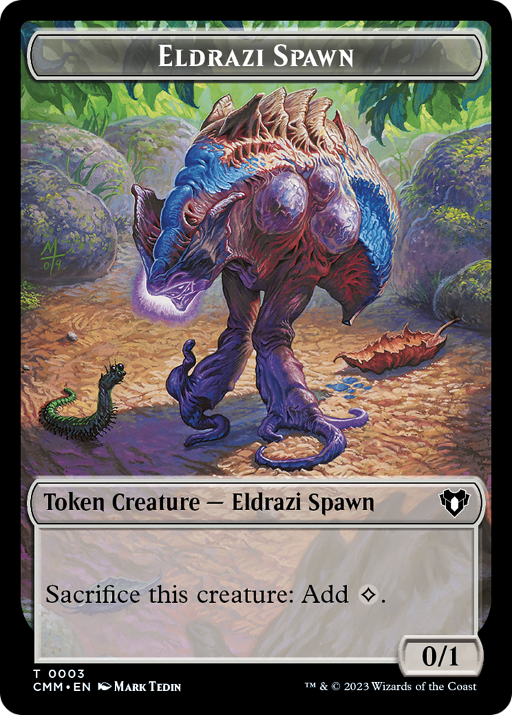 Eldrazi Spawn // Construct (0042) Double-Sided Token [Commander Masters Tokens] | Chromatic Games