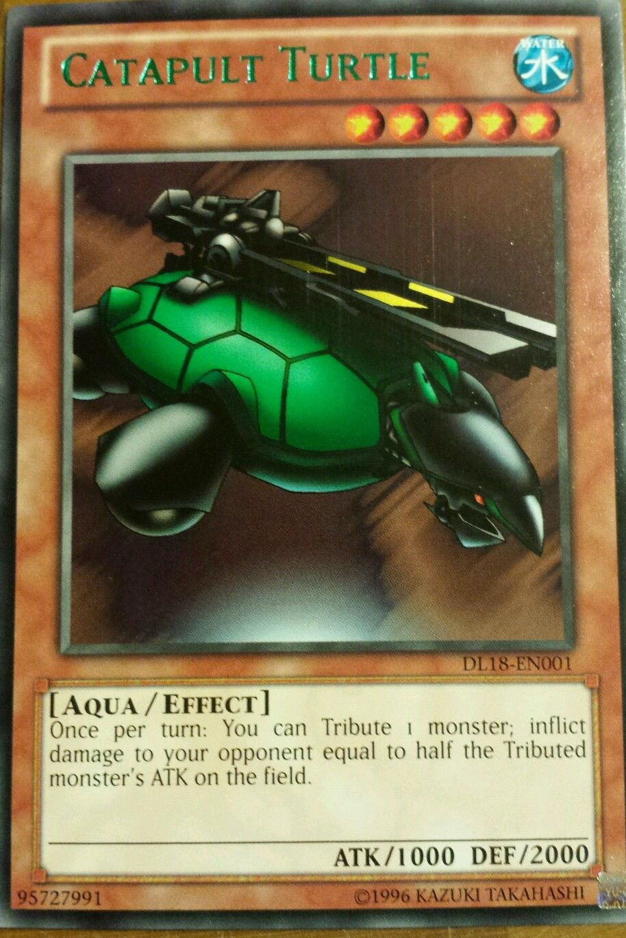 Catapult Turtle (Green) [DL18-EN001] Rare | Chromatic Games