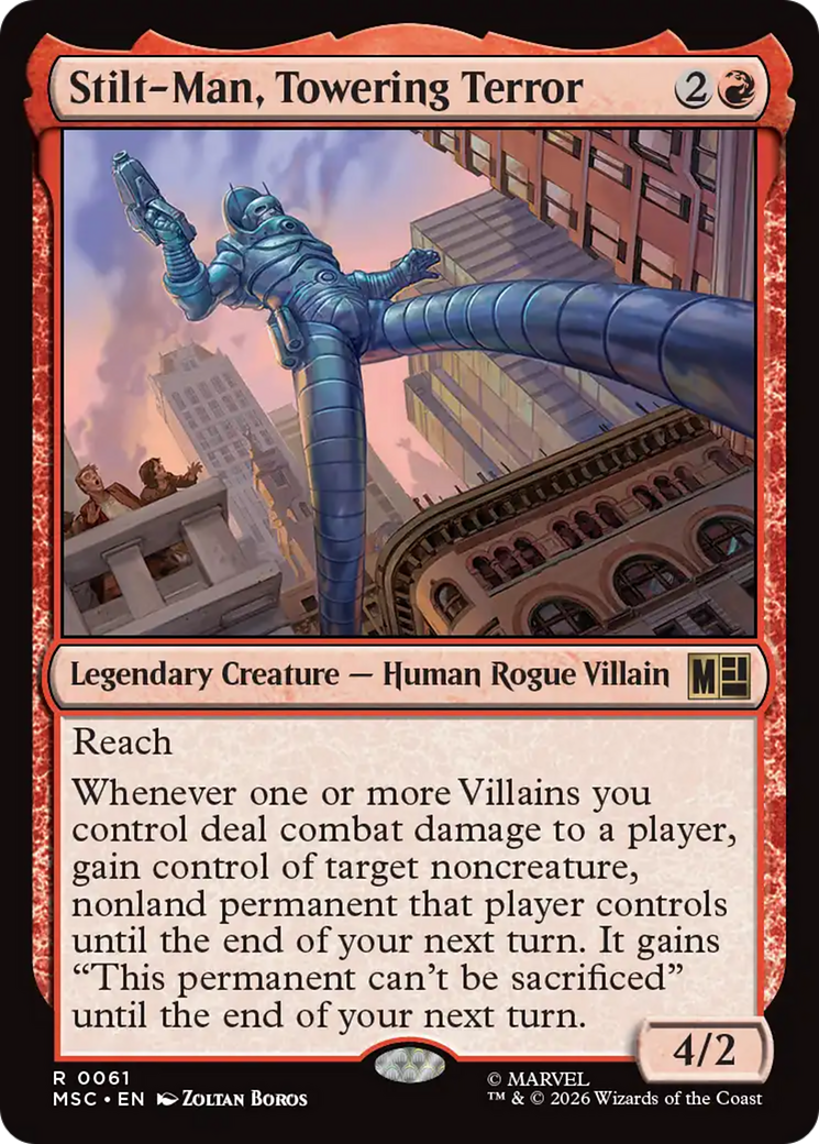 Stilt-Man, Towering Terror (Surge Foil) [Marvel Super Heroes Commander] | Chromatic Games
