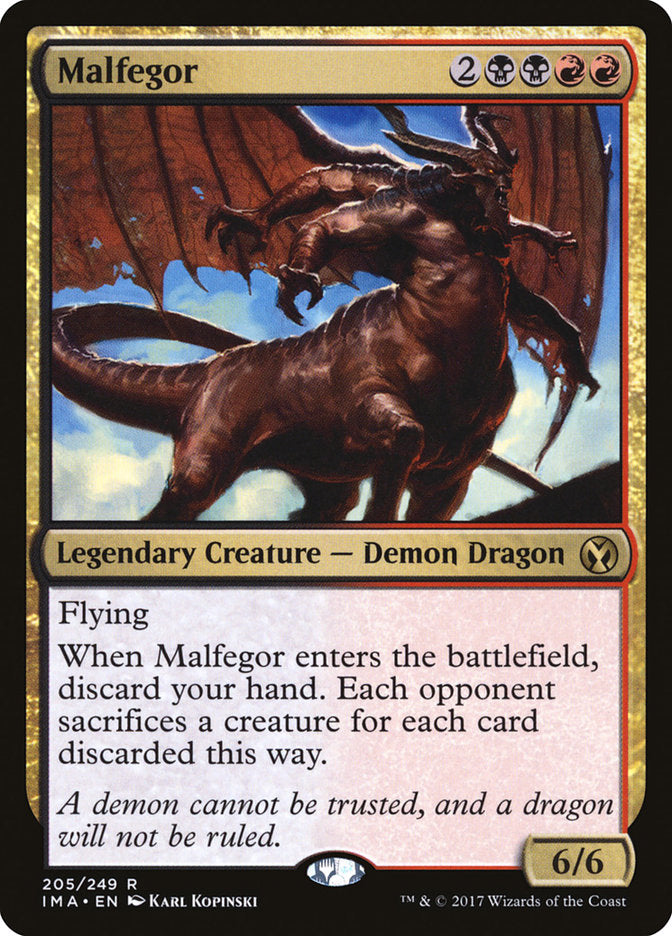 Malfegor 205/249 (Iconic Masters)  - Foil | Chromatic Games