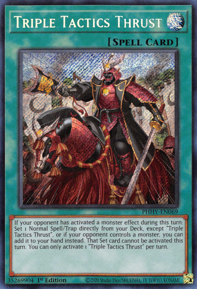 Triple Tactics Thrust [PHHY-EN069] Secret Rare | Chromatic Games