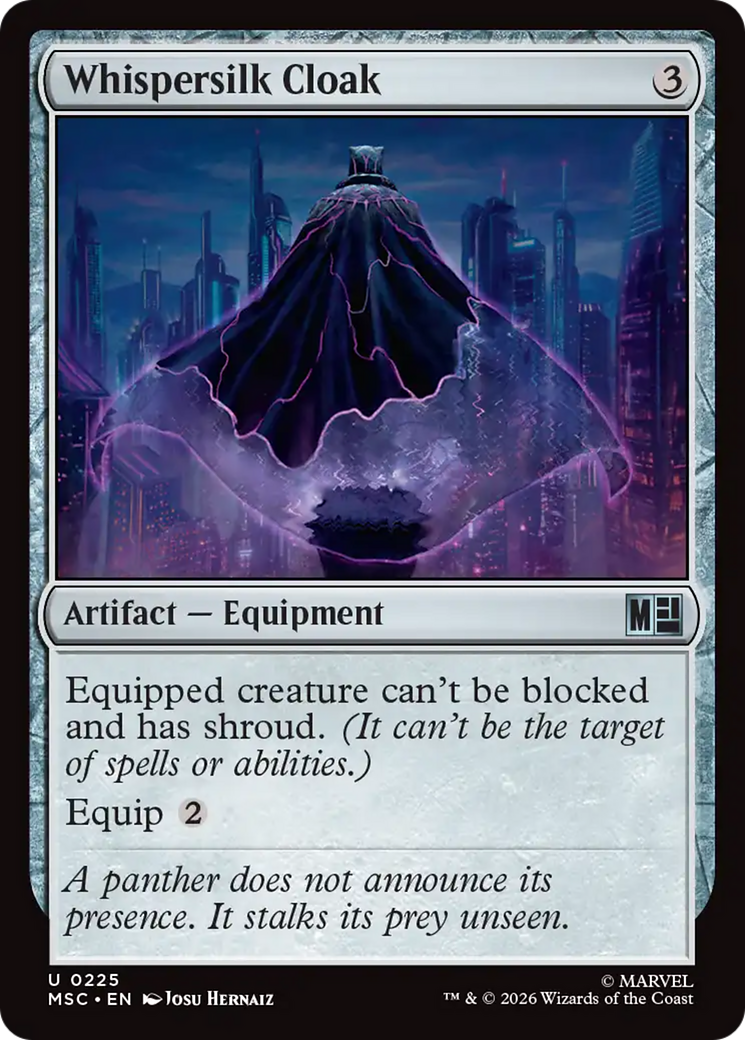 Whispersilk Cloak (Surge Foil) [Marvel Super Heroes Commander] | Chromatic Games