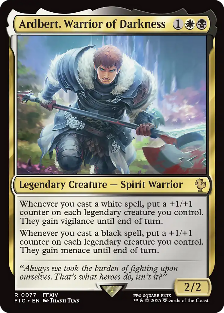 Ardbert, Warrior of Darkness [FINAL FANTASY Commander] | Chromatic Games