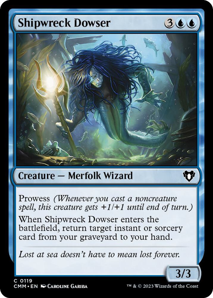 Shipwreck Dowser 119 (Commander Masters)  - Foil | Chromatic Games