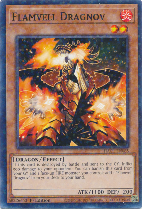 Flamvell Dragnov (Duel Terminal) [HAC1-EN065] Common | Chromatic Games