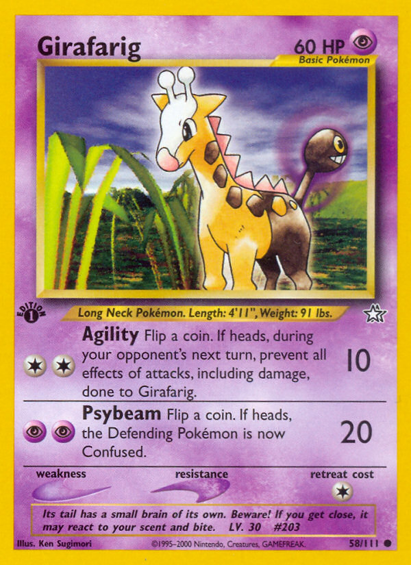 Girafarig (58/111) [Neo Genesis 1st Edition] | Chromatic Games