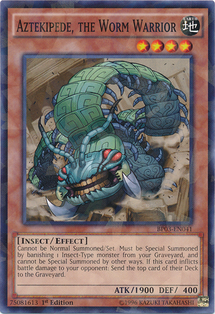 Aztekipede, the Worm Warrior [BP03-EN041] Shatterfoil Rare | Chromatic Games