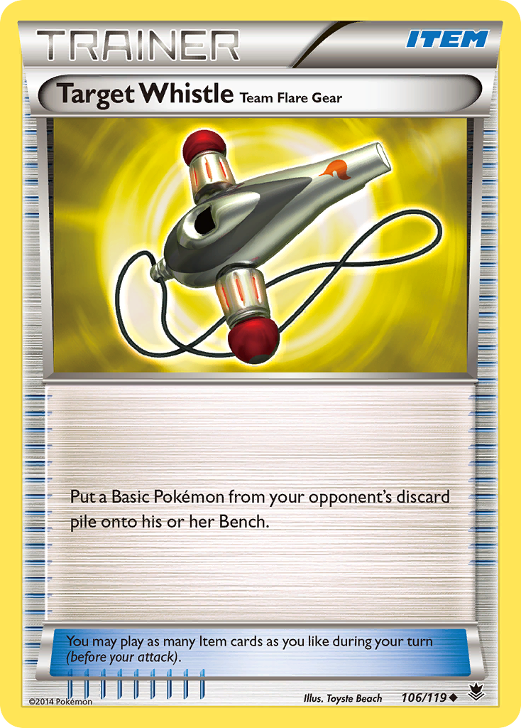Target Whistle Team Flare Gear (106/119) [XY: Phantom Forces] | Chromatic Games