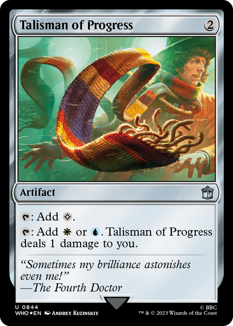Talisman of Progress (Surge Foil) [Doctor Who] | Chromatic Games