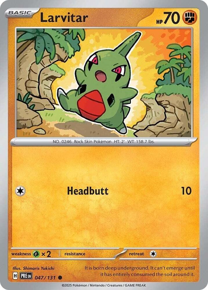 Larvitar (047/131) [Scarlet & Violet: Prismatic Evolutions] | Chromatic Games