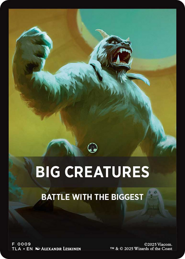 Big Creatures Theme Card [Avatar: The Last Airbender] | Chromatic Games