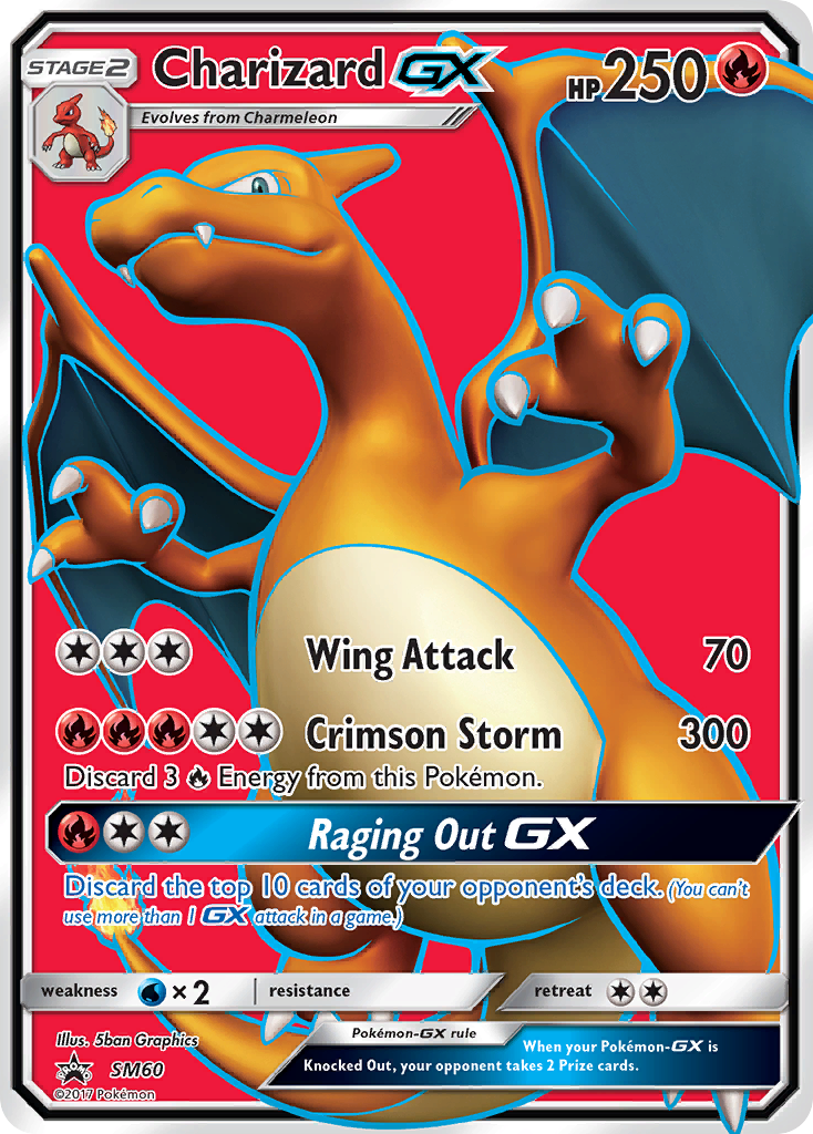 Charizard GX (SM60) [Sun & Moon: Black Star Promos] | Chromatic Games