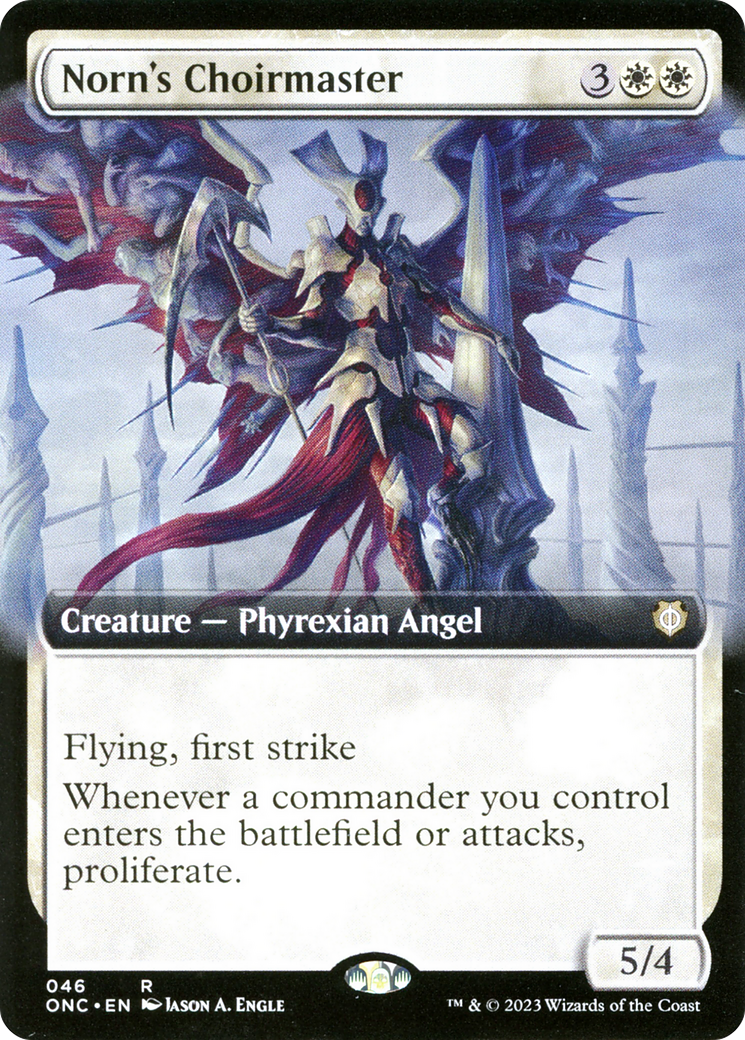 Norn's Choirmaster (Extended Art) [Phyrexia: All Will Be One Commander] | Chromatic Games