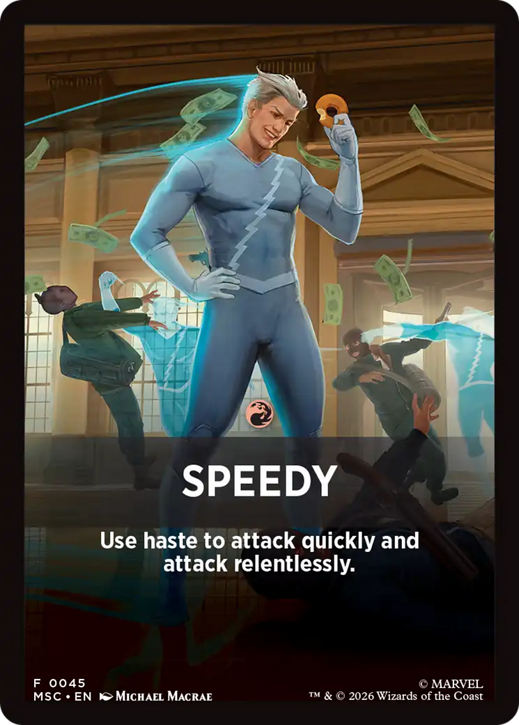 Speedy Theme Card [Marvel Super Heroes Commander] | Chromatic Games