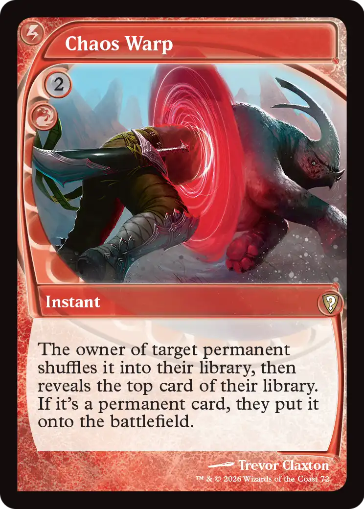 Chaos Warp (Future Sight) [Mystery Booster: Commander Edition] | Chromatic Games