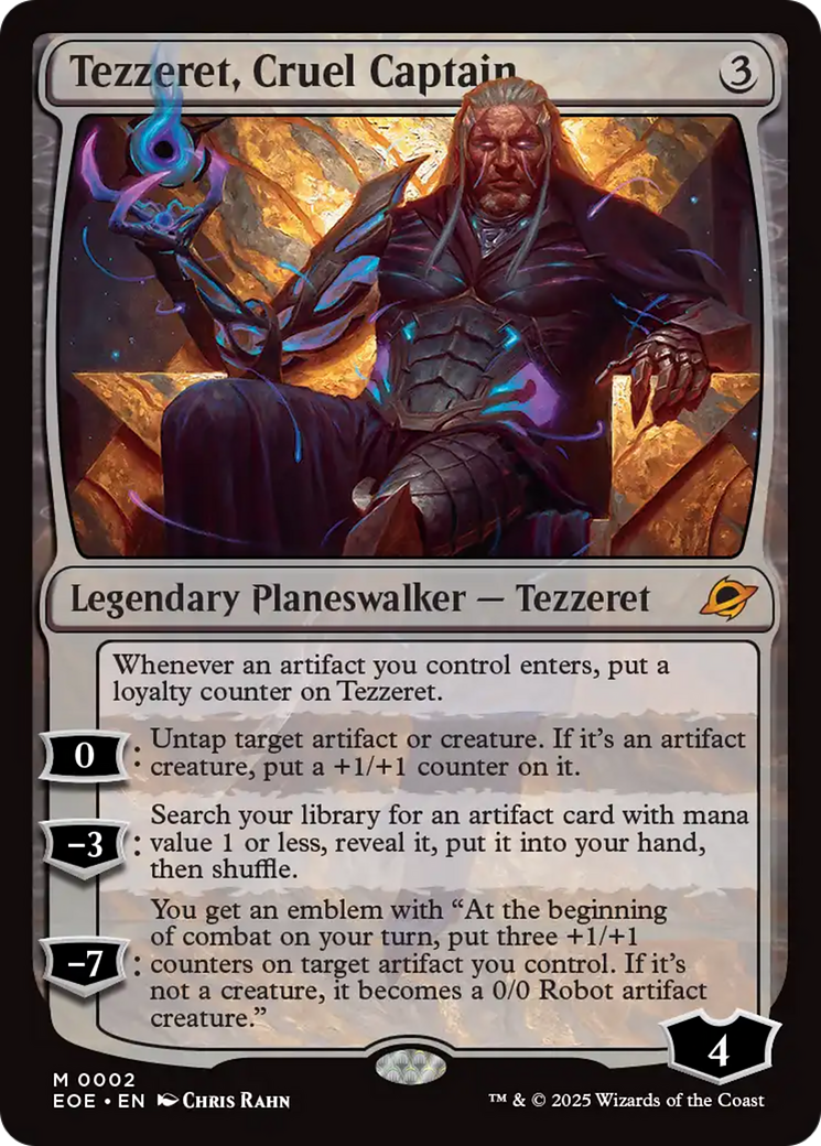 Tezzeret, Cruel Captain [Edge of Eternities] | Chromatic Games