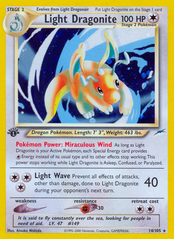 Light Dragonite (14/105) [Neo Destiny 1st Edition] | Chromatic Games