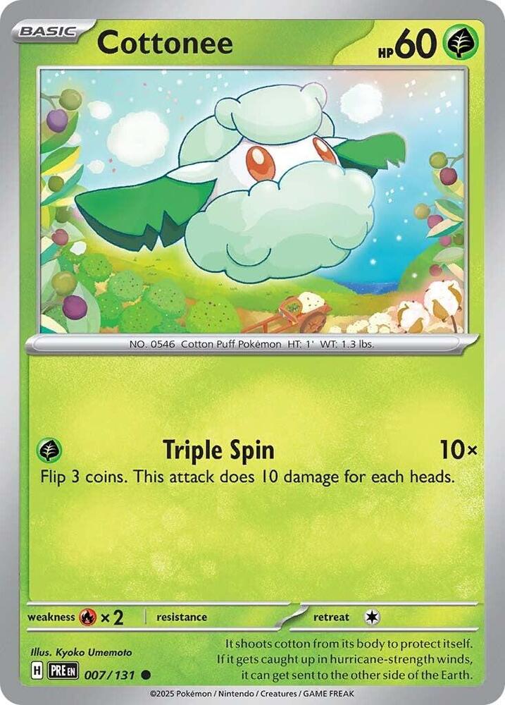 Cottonee (007/131) [Scarlet & Violet: Prismatic Evolutions] | Chromatic Games