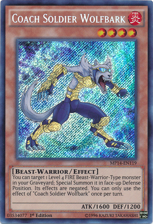 Coach Soldier Wolfbark [MP14-EN119] Secret Rare | Chromatic Games