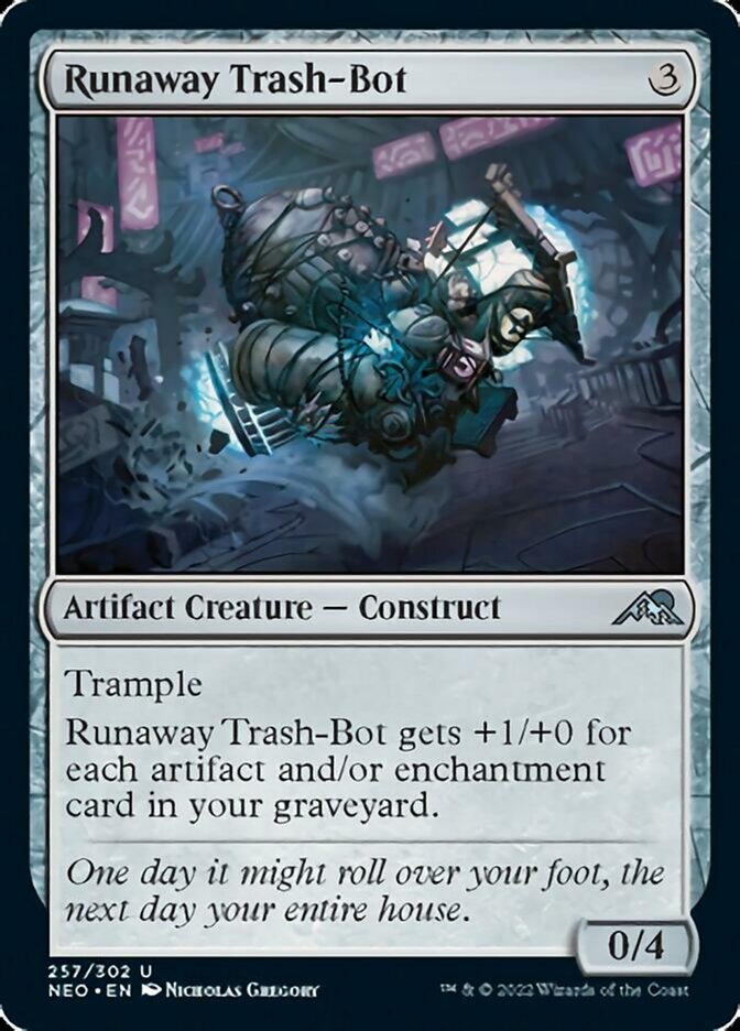 Runaway Trash-Bot [Kamigawa: Neon Dynasty] | Chromatic Games