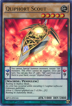 Qliphort Scout [MP15-EN144] Ultra Rare | Chromatic Games