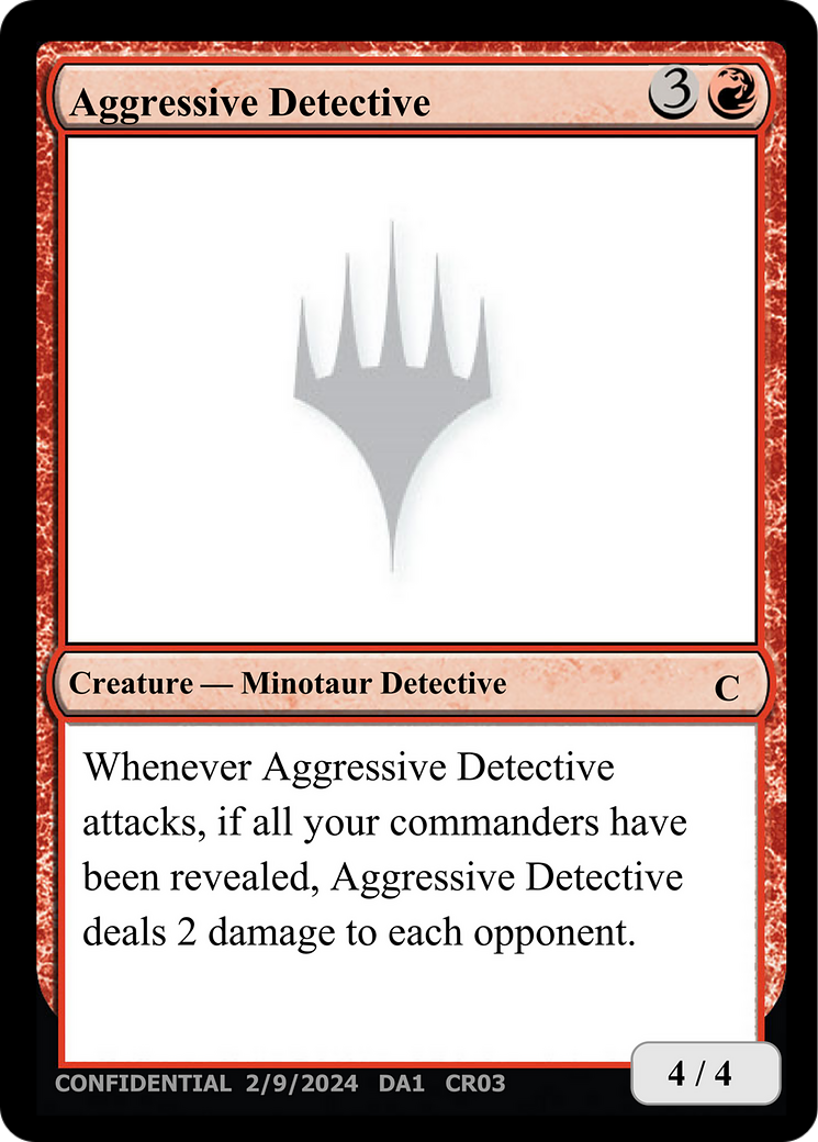 Aggressive Detective [Unknown Event] | Chromatic Games