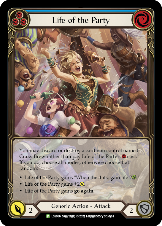 Life of the Party (Blue) [LGS086] (Promo)  Rainbow Foil | Chromatic Games