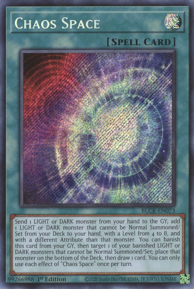 Chaos Space [BLCR-EN073] Secret Rare | Chromatic Games