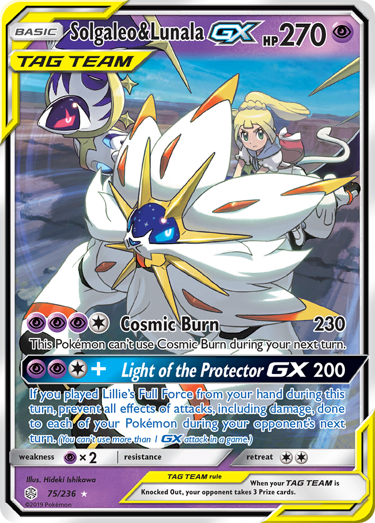 Solgaleo & Lunala GX (75/236) [Sun & Moon: Cosmic Eclipse] | Chromatic Games