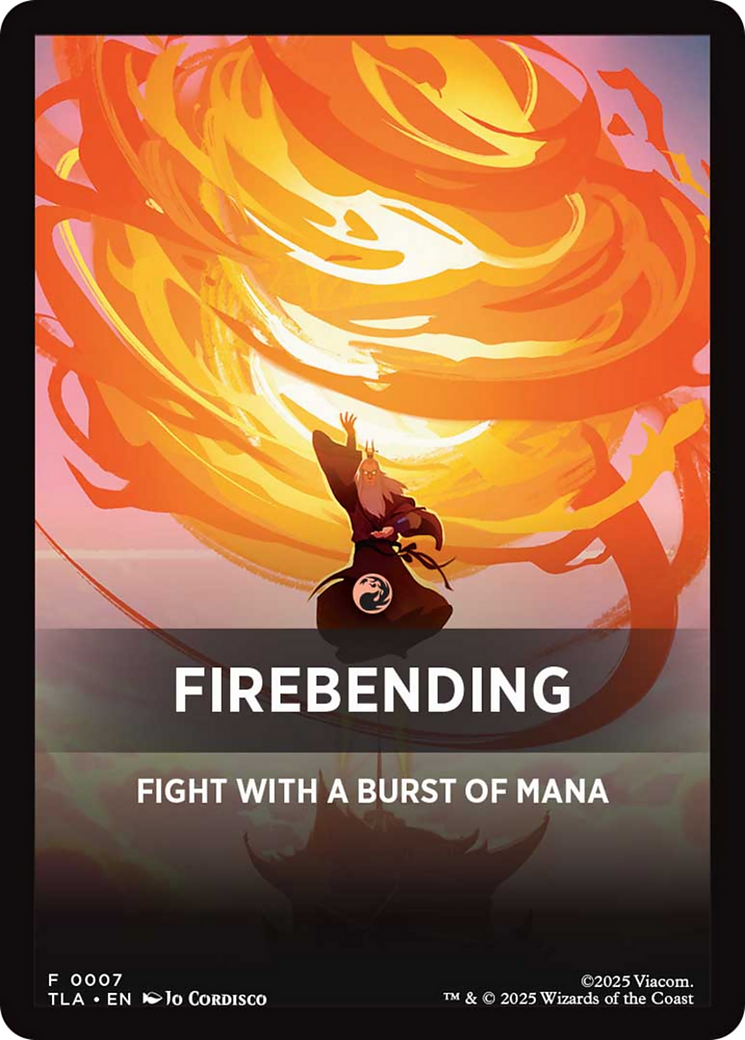 Firebending Theme Card [Avatar: The Last Airbender] | Chromatic Games