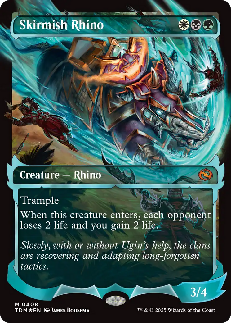 Skirmish Rhino (0408) (Showcase) [Tarkir: Dragonstorm] | Chromatic Games