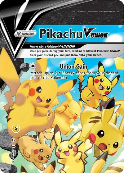 Pikachu V-UNION (SWSH139) (Celebrations) [Sword & Shield: Black Star Promos] | Chromatic Games