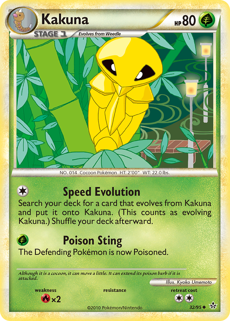 Kakuna (32/95) [HeartGold & SoulSilver: Unleashed] | Chromatic Games