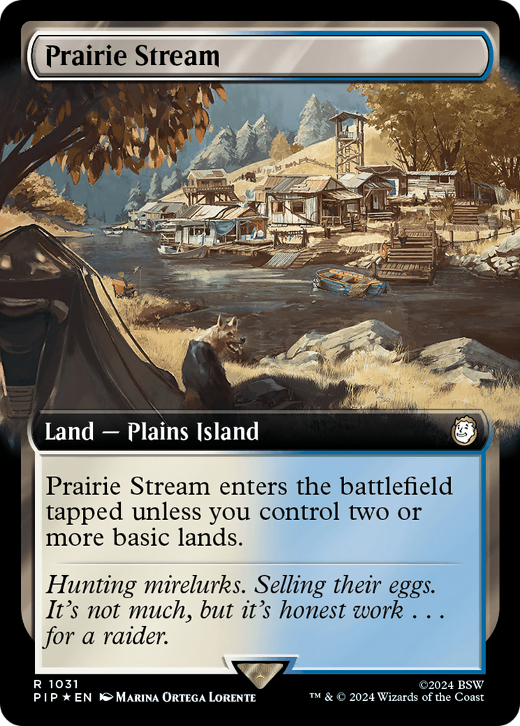 Prairie Stream (Extended Art) (Surge Foil) [Fallout] | Chromatic Games