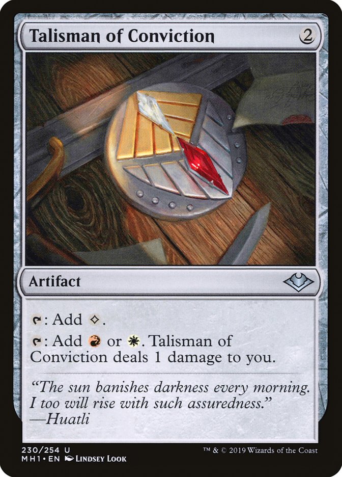 Talisman of Conviction [Modern Horizons] | Chromatic Games