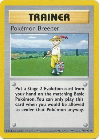 Pokemon Breeder (76/102) [Base Set Shadowless Unlimited] | Chromatic Games